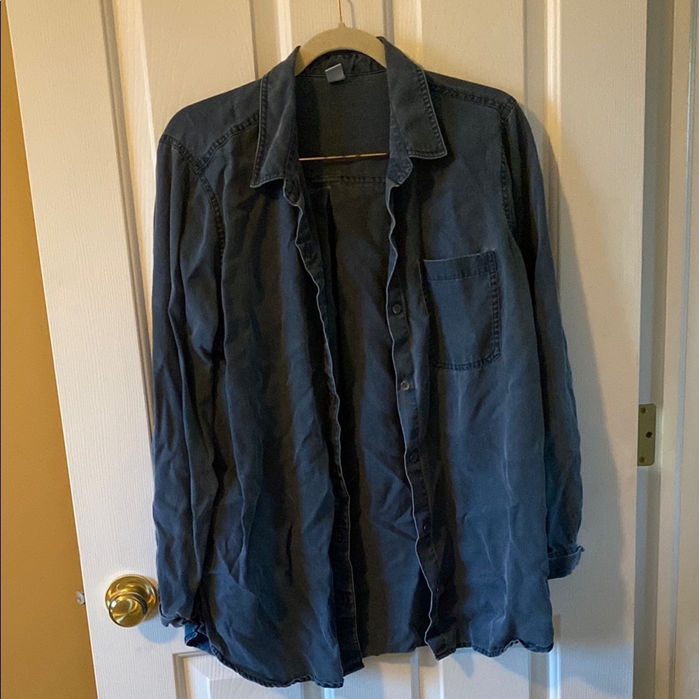 Old Navy Blue Button Down Shirt